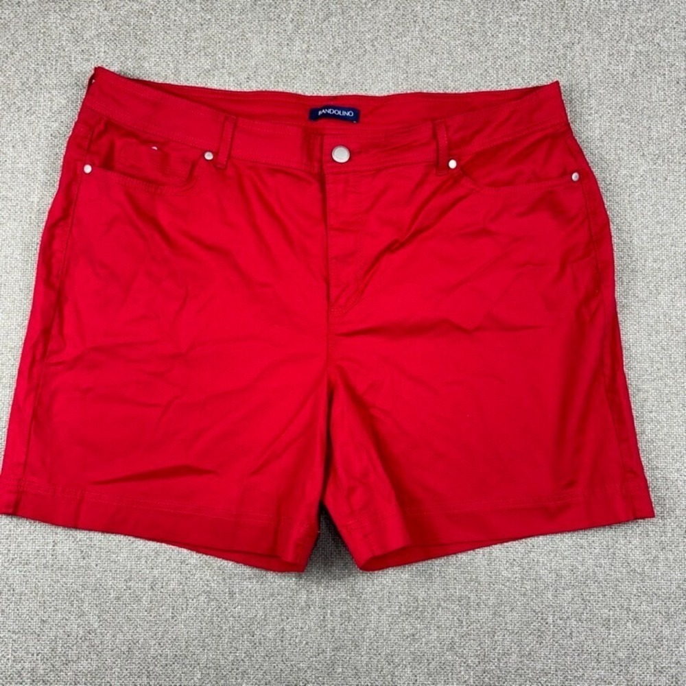 Bandolino Bermuda Short Red Stretch Amalia Womens 18 NWT Summer Casual